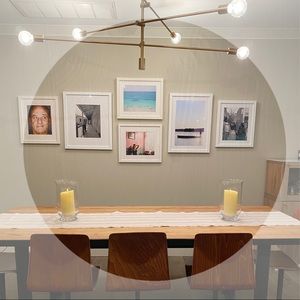 SUR LA TABLE 108" STRIPED LINEN TABLE RUNNER